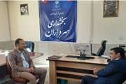 دیدار رئیس شبکه دامپزشکی نهبندان با بخشدار بخش سرداران 